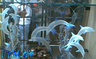 Glass dolphins