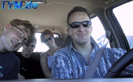 Durch wilde Miami im Auto