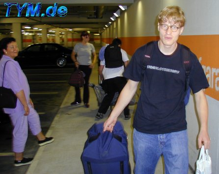 Ankunft am Flughafen in Mnchen