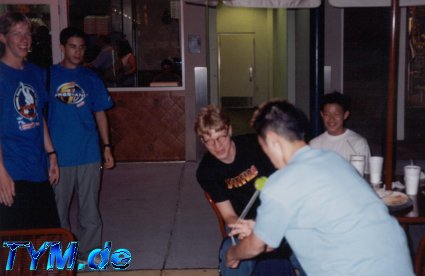 Party at the pizza place