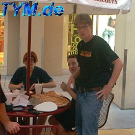 Again at the pizza place