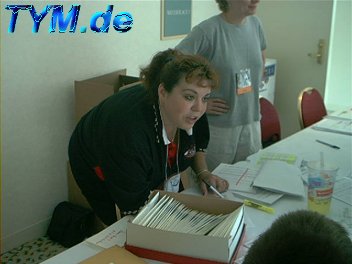 Carol managing everything