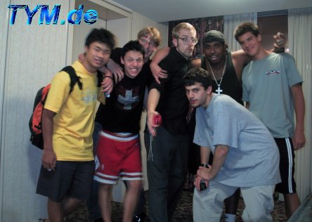 In the Y3A Hotel Lobby